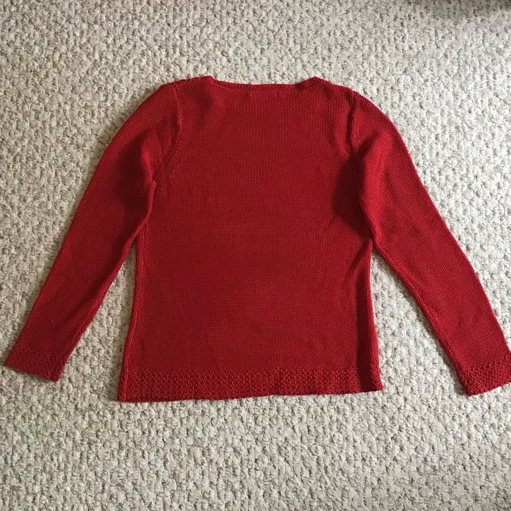 Elegant Vibrant Red Women's Sweater - Picture 5 of 5